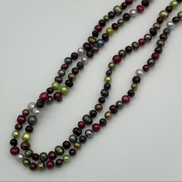 NWOT Super long Fresh Water Pearl Necklace - Picture 7 of 7